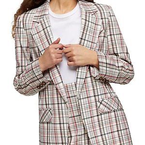 TOPSHOP Check Suit Blazer Size 4
